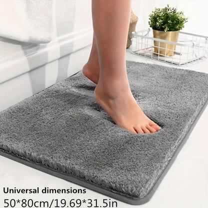 Plush Bathroom Mat with Extra Grip and Absorbency