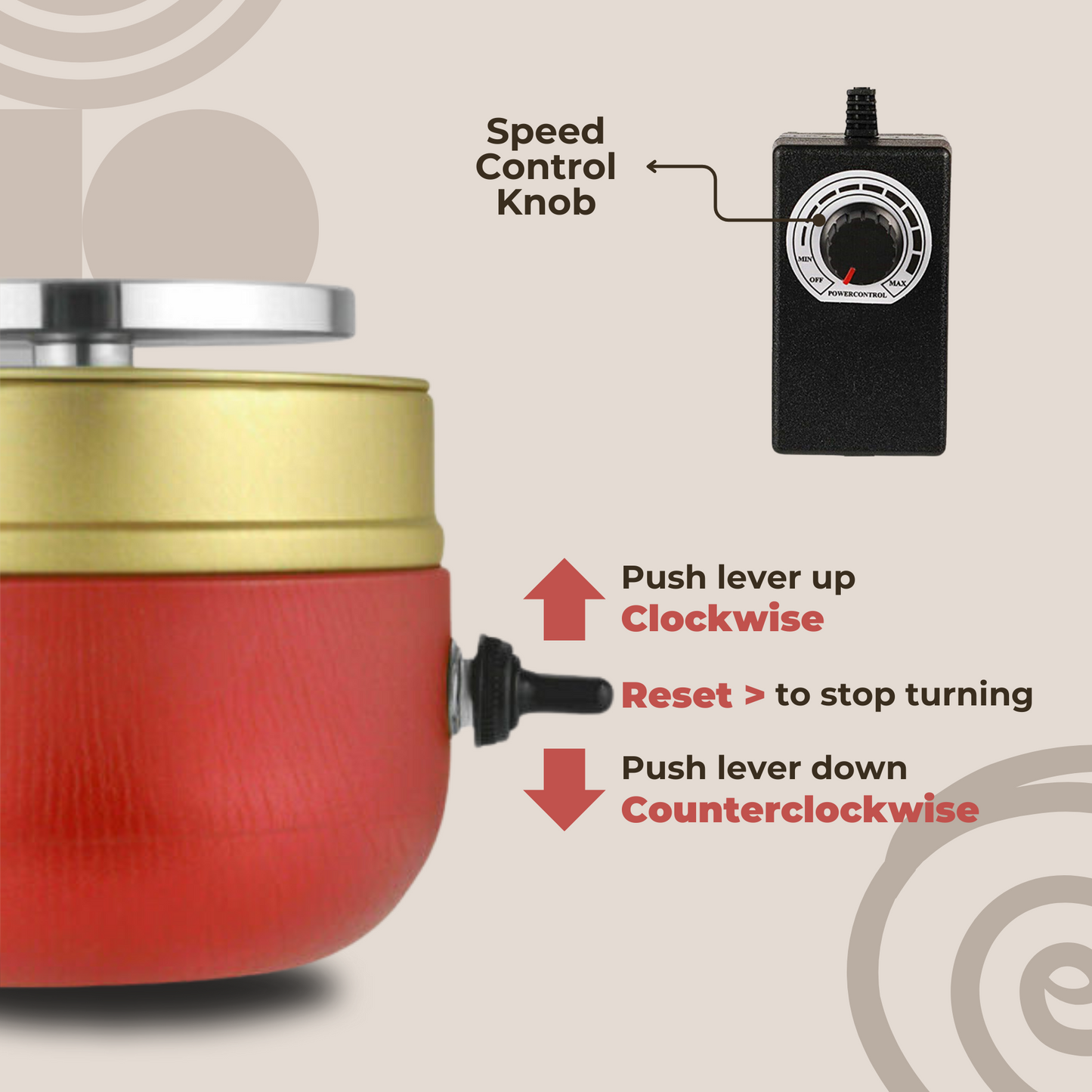 Compact Portable Pottery Wheel Machine