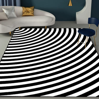 Fesara | Modern 3D Arch Bedroom Rug Non-Slip Polyester Carpet