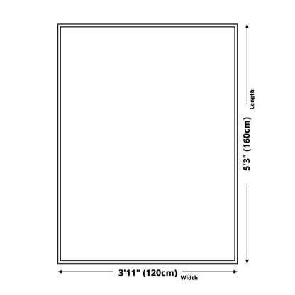 Fesara | Modern 3D Arch Bedroom Rug Non-Slip Polyester Carpet - Fesara
