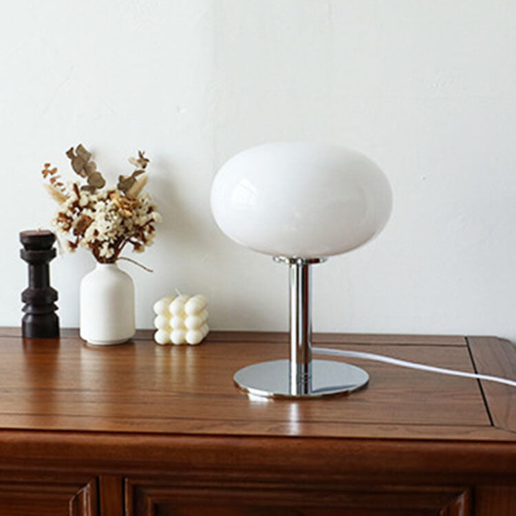 Classic Antique Circular Glass Desk Lamp