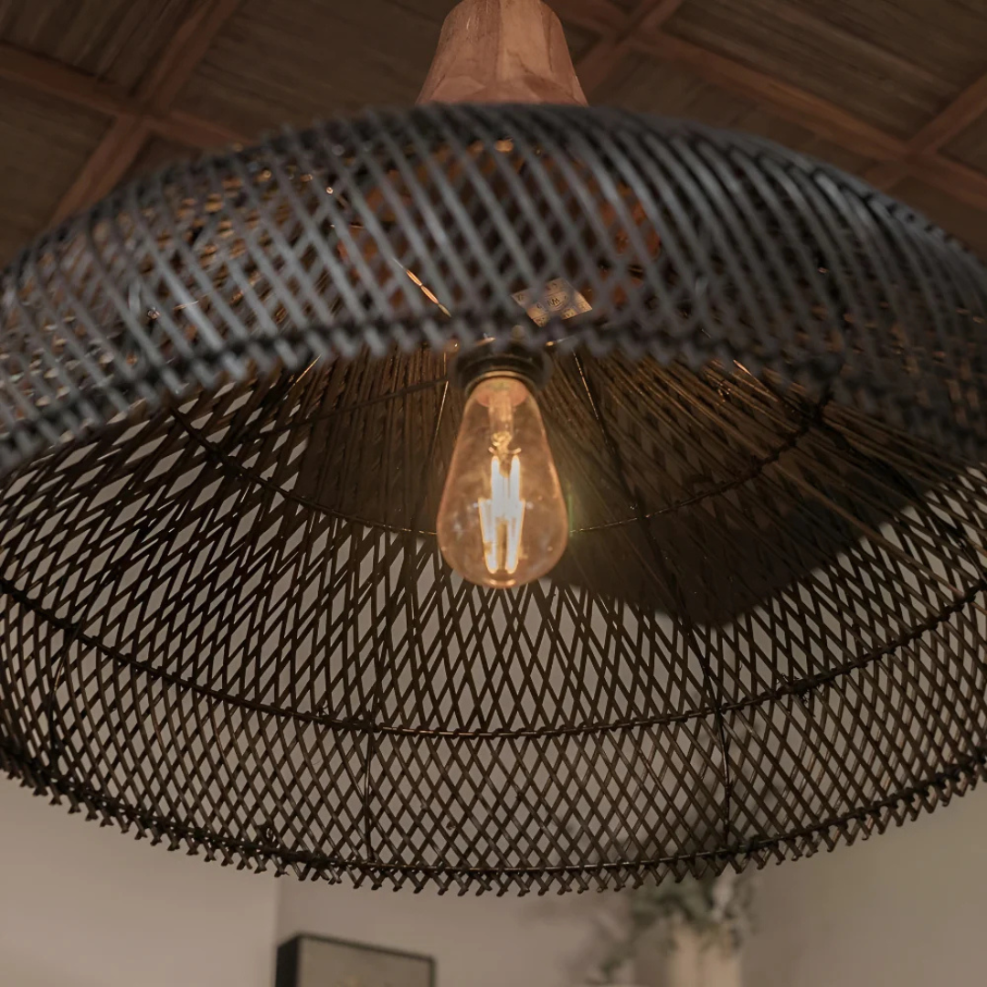 Natural Woven Pendant Light Fixture