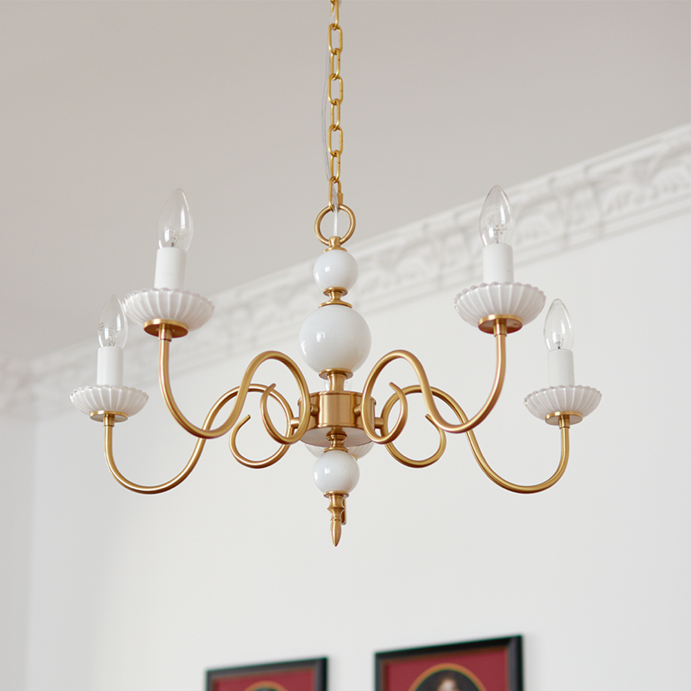 Sleek Chrome Hanging Light Fixture
