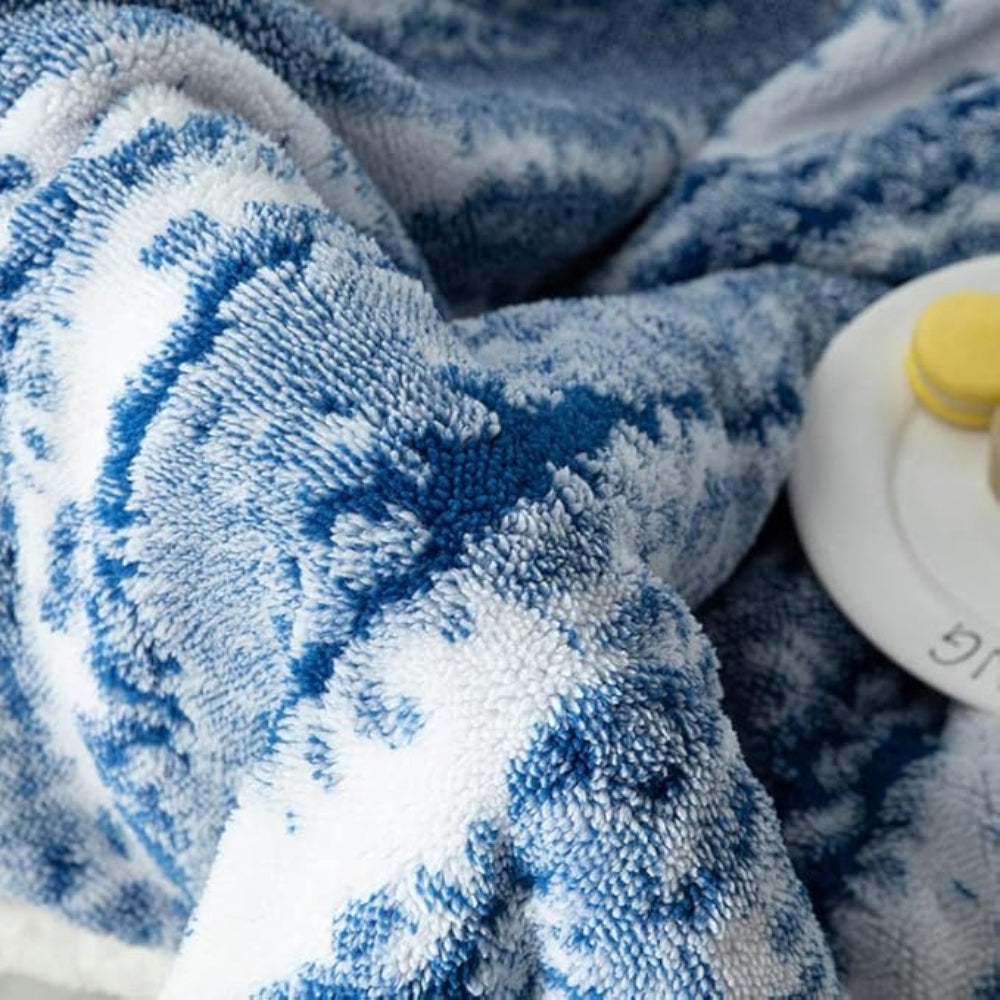 Plush Faux Fur Throw Blanket