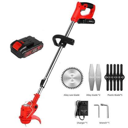 Wireless Lawn Trimmer with Adjustable Cutting Width