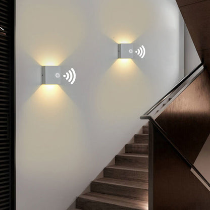 Bright Motion Sensor Outdoor Indoor LED Wall Lamp