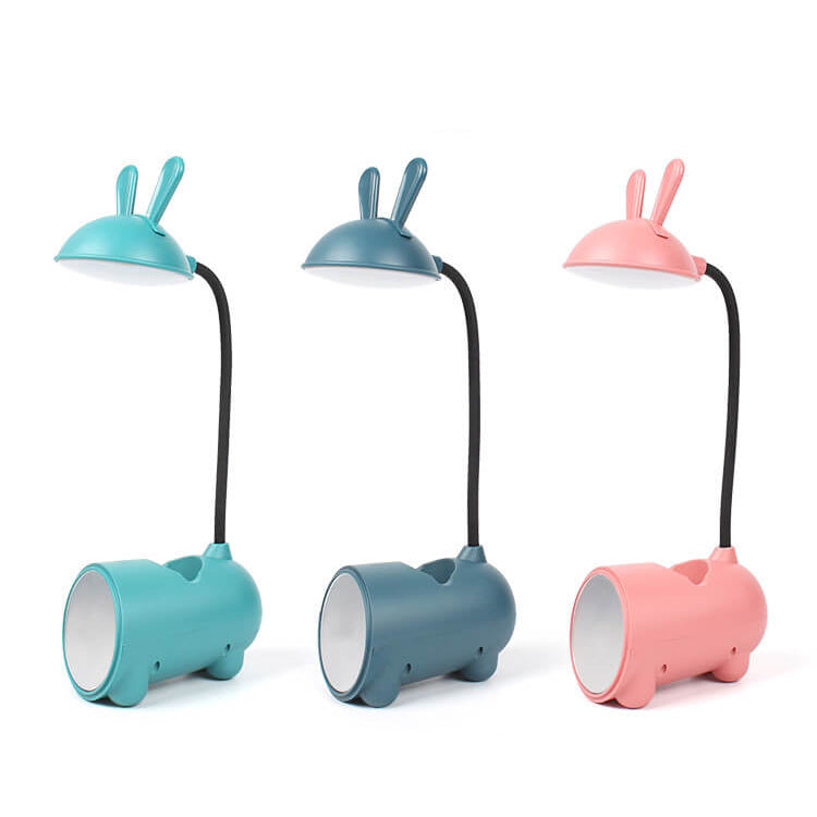 Colorful Rabbit USB Desk Light with Pen Holder