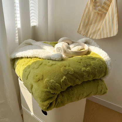 Plush Cozy Sherpa Throw Blanket