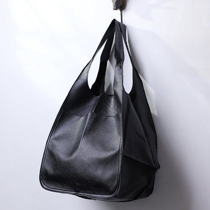 Large Leather Travel Tote Bag