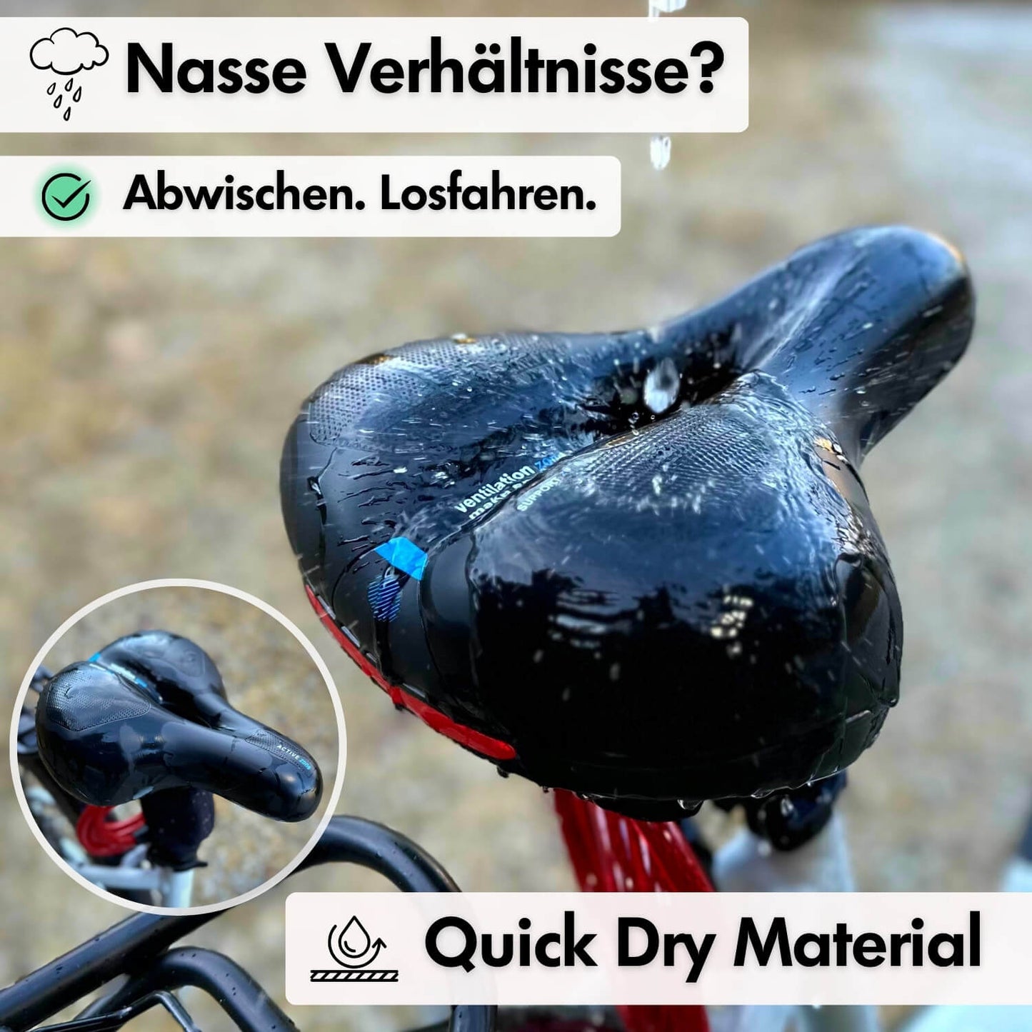Comfortable Gel Cushion Cycling Seat