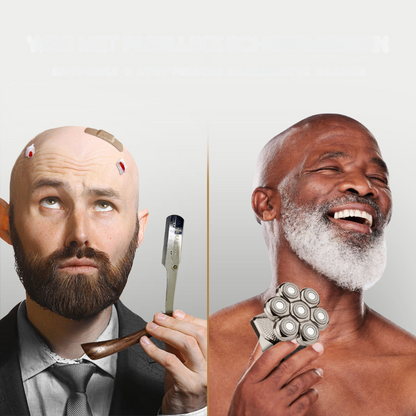 Close Shave Pro - Deluxe Electric Head Razor with Spare Blade