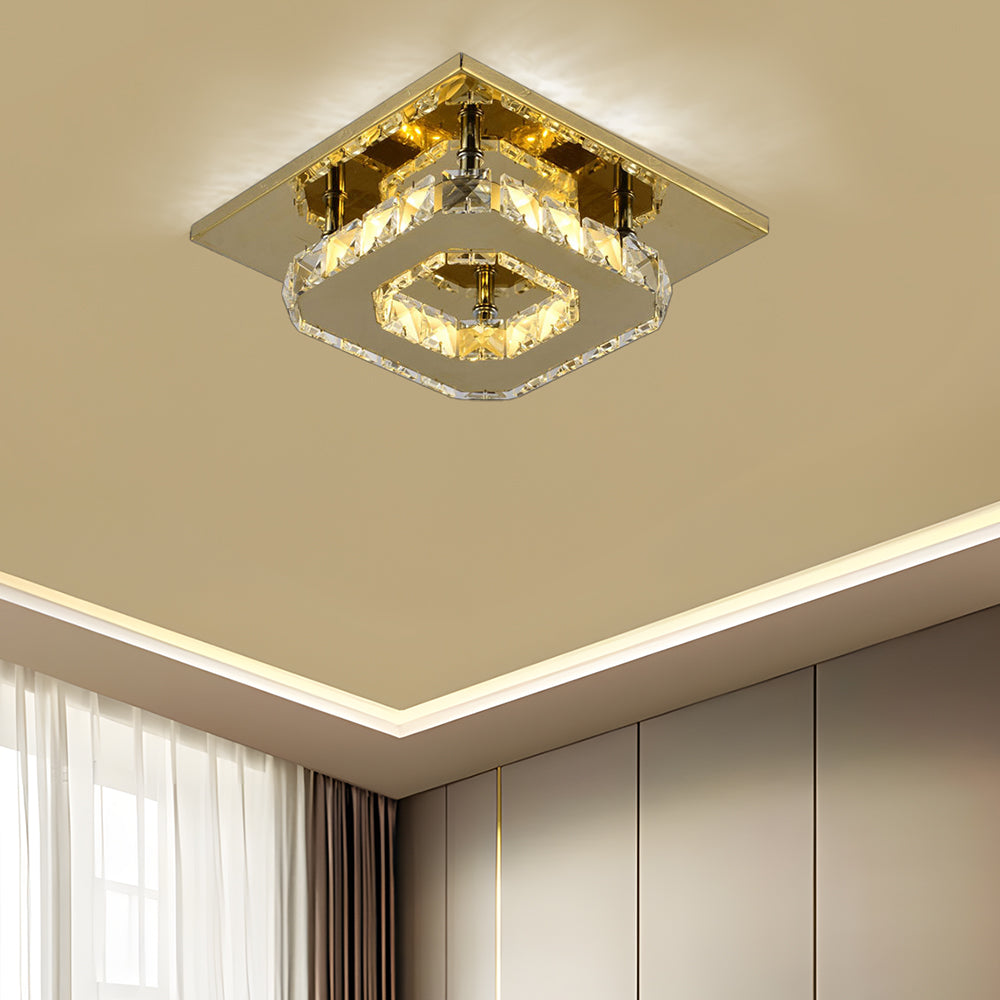 Luxury Crystal LED Ceiling Light Fixture