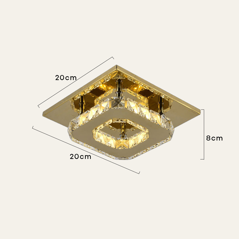 Luxury Crystal LED Ceiling Light Fixture