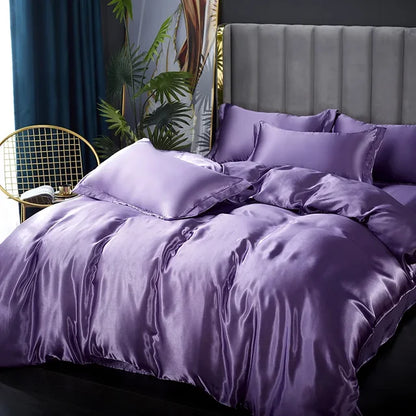 Soft Silk Bedding Set - Elegant Satin Sheets