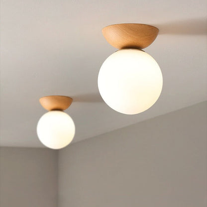 Simple Wooden LED Ceiling Zen Light