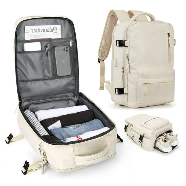 Waterproof Hiking Backpack for Women - Large Travel Bag - Fesara