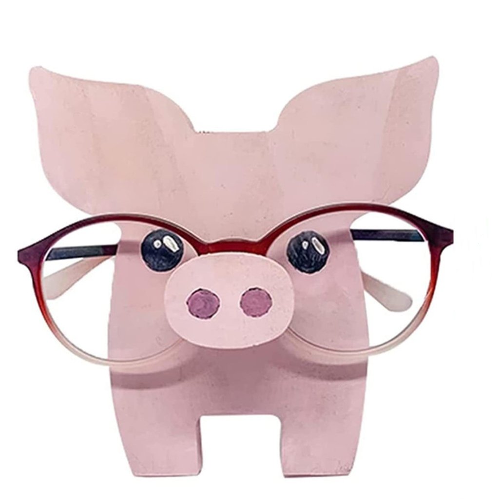 Wooden Animal Glasses Holder