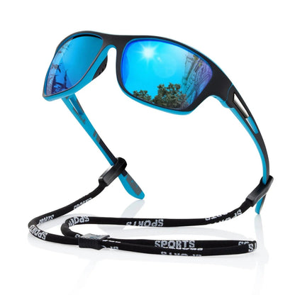 Men's Sports Wraparound Sunglasses with UV Protection
