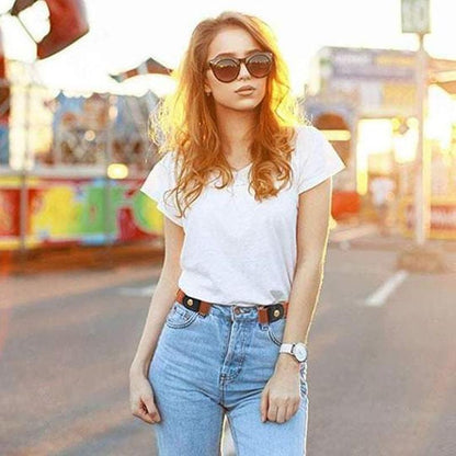Stretchy No-Buckle Elastic Waist Belts
