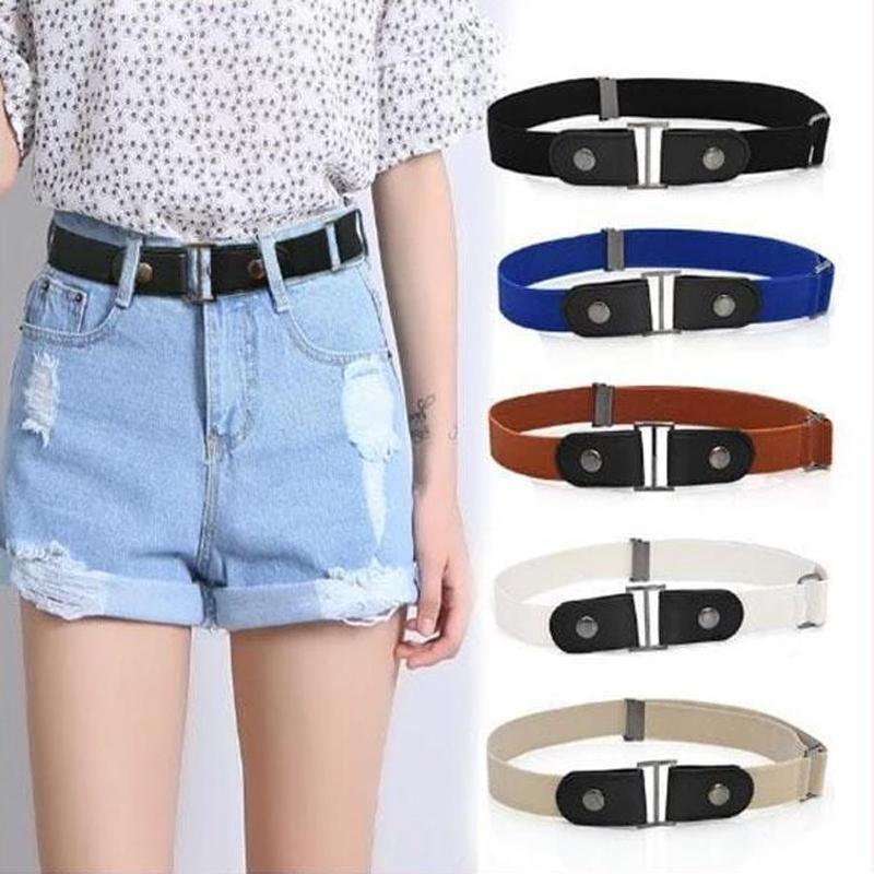 Stretchy No-Buckle Elastic Waist Belts