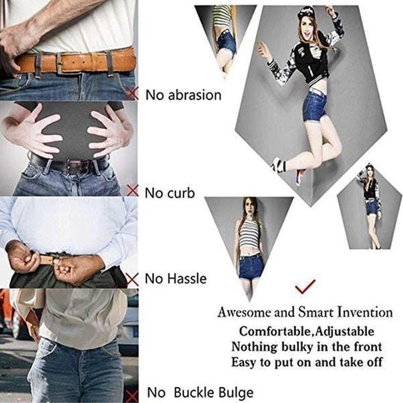 Stretchy No-Buckle Elastic Waist Belts