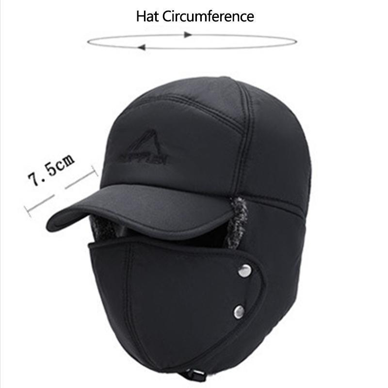 Warm Winter Beanie Hat with Face Mask