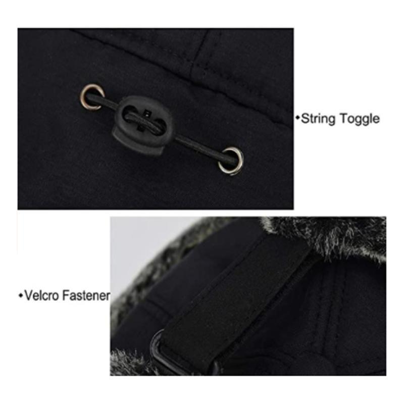 Warm Winter Beanie Hat with Face Mask