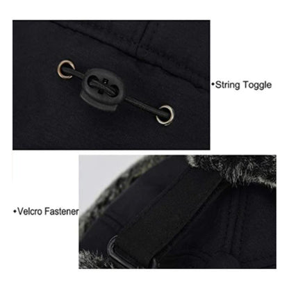 Warm Winter Beanie Hat with Face Mask