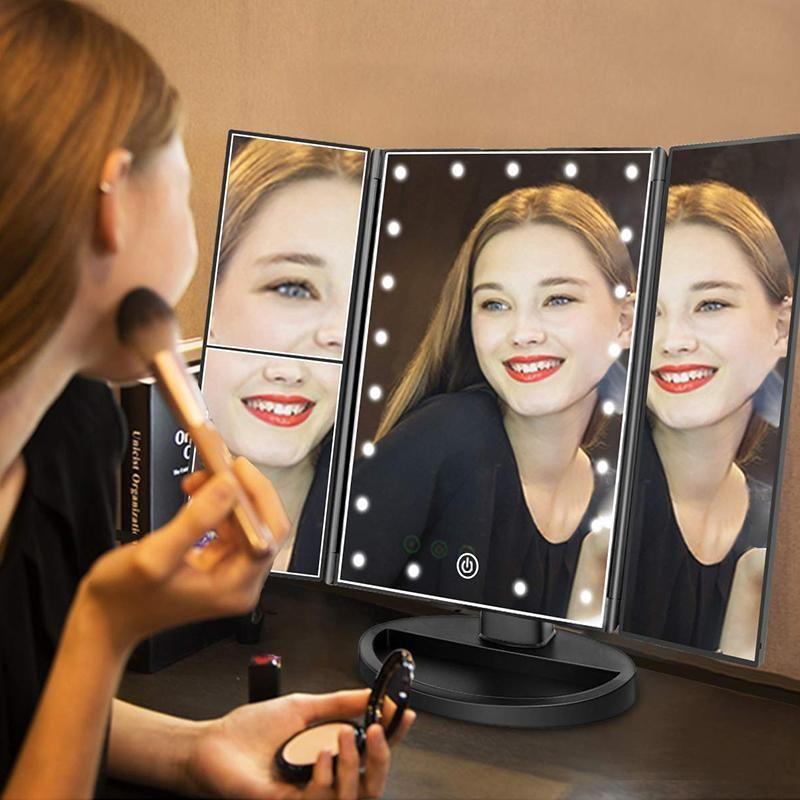 Bright LED Illuminated Makeup Mirror, 24 Lights