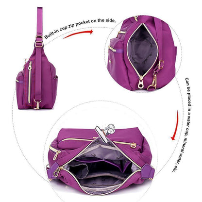 Fesara | Zipper Tote Bag and Shoulder Purse