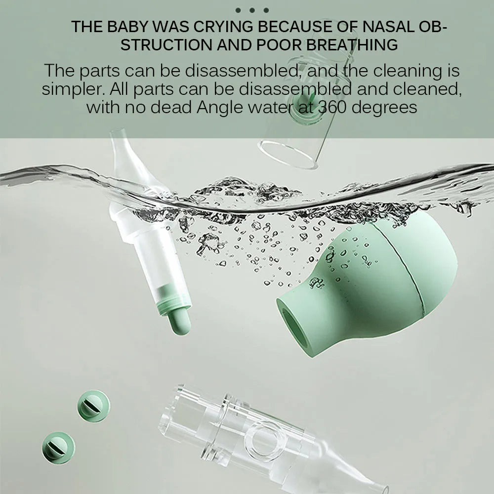 Baby Nasal Aspirator - Soft Silicone Nose Cleaner