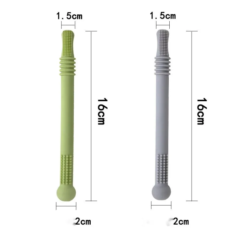 Soft Baby Teether Silicone Chew Tubes