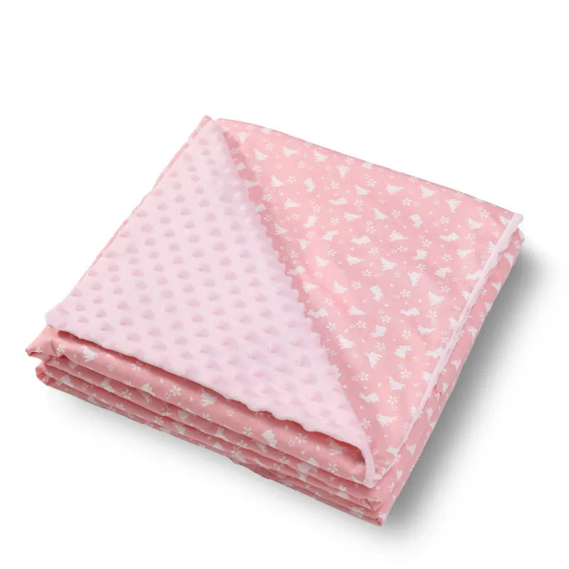 Plush Baby Blanket - Warm Double Layer Blanket