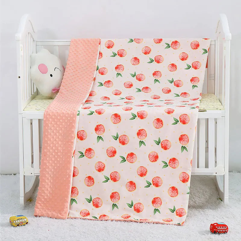 Plush Baby Blanket - Warm Double Layer Blanket