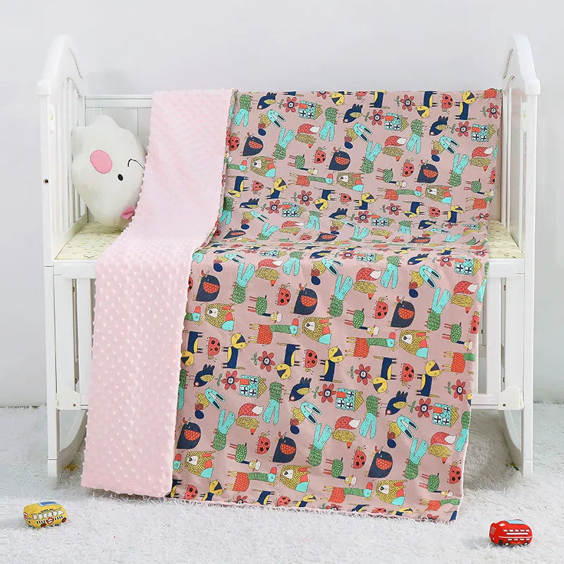 Plush Baby Blanket - Warm Double Layer Blanket - Fesara