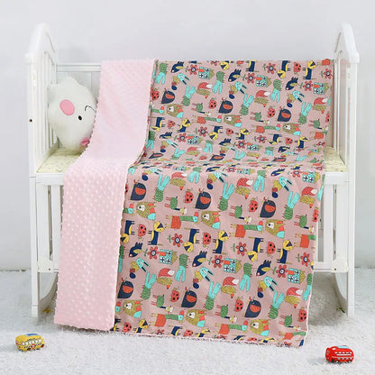 Plush Baby Blanket - Warm Double Layer Blanket - Fesara