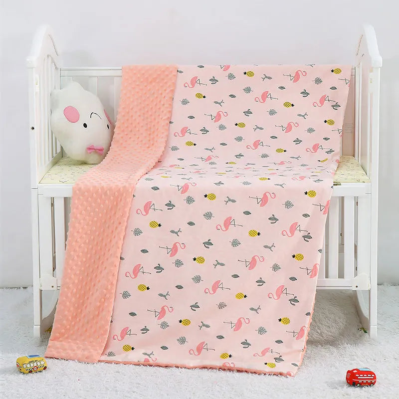 Plush Baby Blanket - Warm Double Layer Blanket