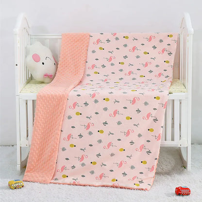 Plush Baby Blanket - Warm Double Layer Blanket