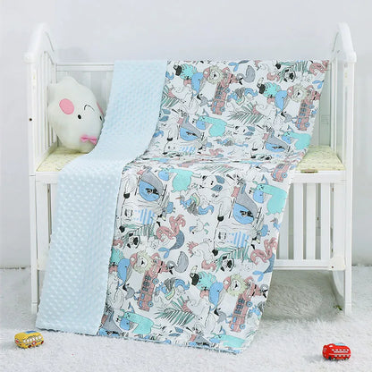 Plush Baby Blanket - Warm Double Layer Blanket