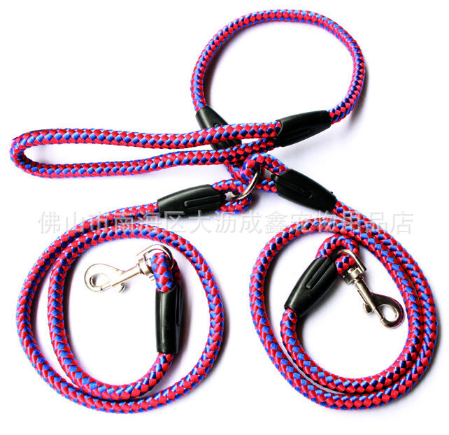 Dual Dog Leash with Adjustable Handles & No Tangle Rope - Fesara