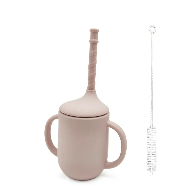 Soft Silicone Sippy Cup for Baby - Spill Proof Training Cup