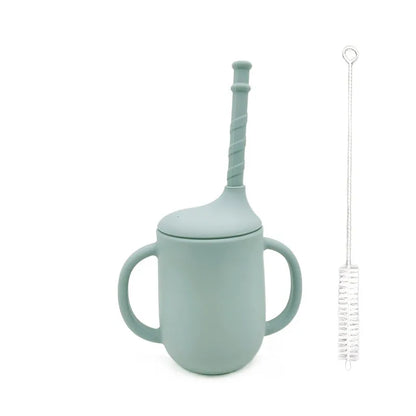 Soft Silicone Sippy Cup for Baby - Spill Proof Training Cup