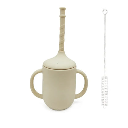 Soft Silicone Sippy Cup for Baby - Spill Proof Training Cup