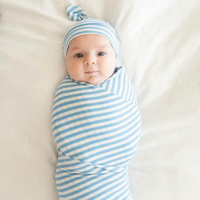 Cozy Baby Swaddle Set with Hat – Gentle Infant Wrap Blanket