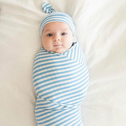 Cozy Baby Swaddle Set with Hat – Gentle Infant Wrap Blanket