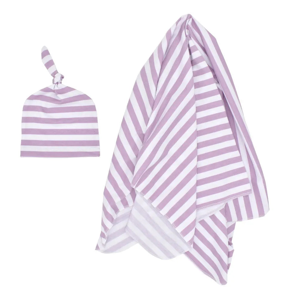 Cozy Baby Swaddle Set with Hat – Gentle Infant Wrap Blanket