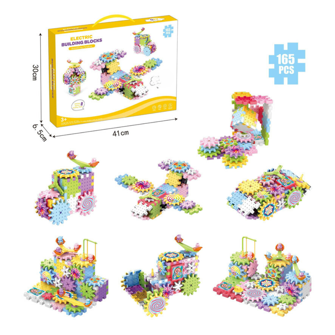 Creative Spinning Wooden Building Blocks Set
