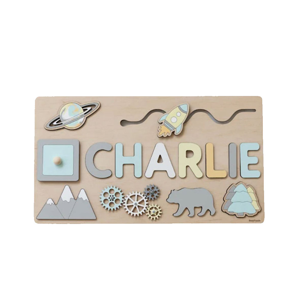 Custom Wooden Name Jigsaw Puzzle