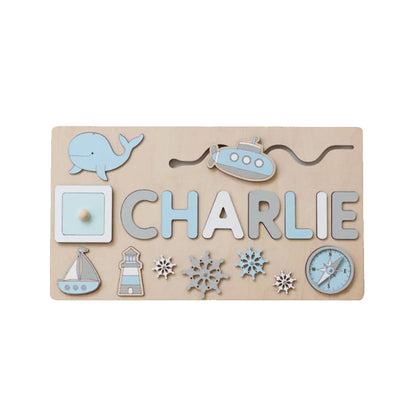 Custom Wooden Name Jigsaw Puzzle
