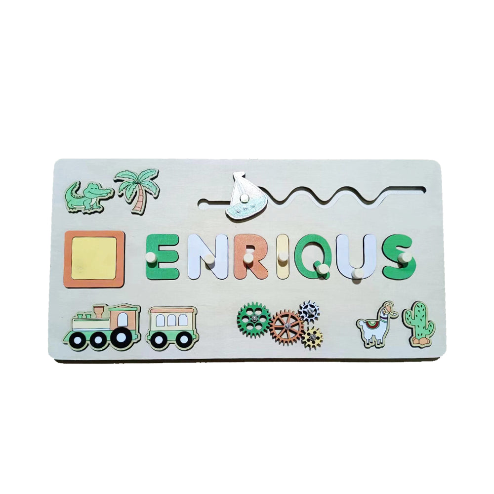Custom Wooden Name Jigsaw Puzzle